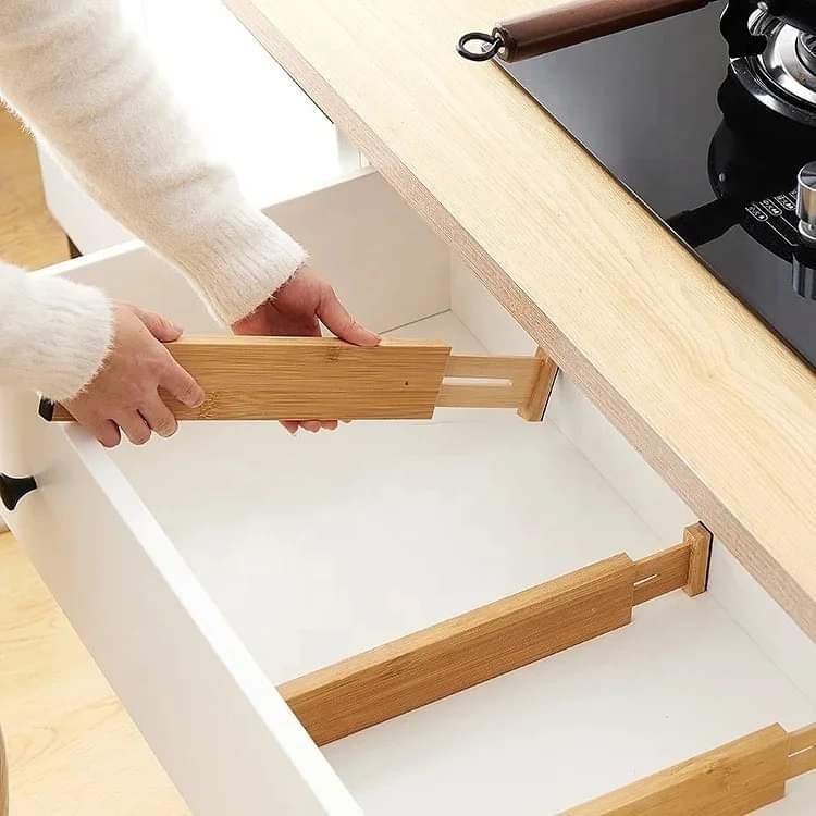 Multifunctional Bamboo drawer Dividers | - Elegant Households KE