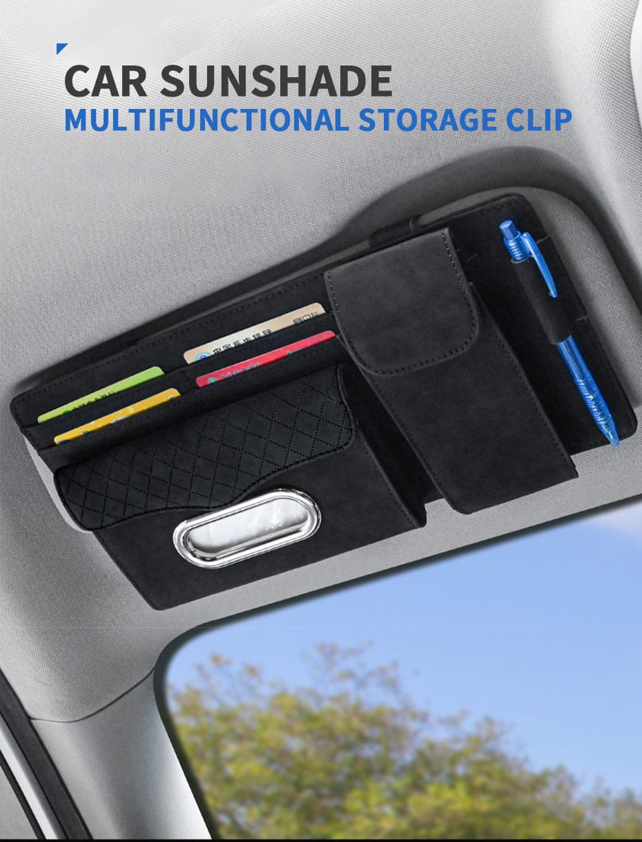 Multifunctional car Sun visor organizer | - Elegant Households KE