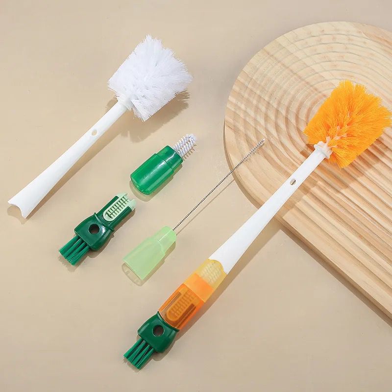 Multifunctional long handle 5 in 1 bottle cleaning brush | - Elegant Households KE
