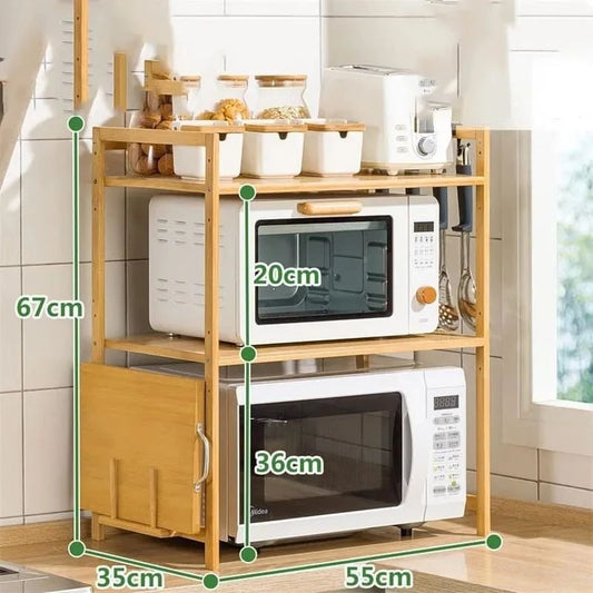 Multilayer Microwave/Multipurpose Stand | - Elegant Households KE