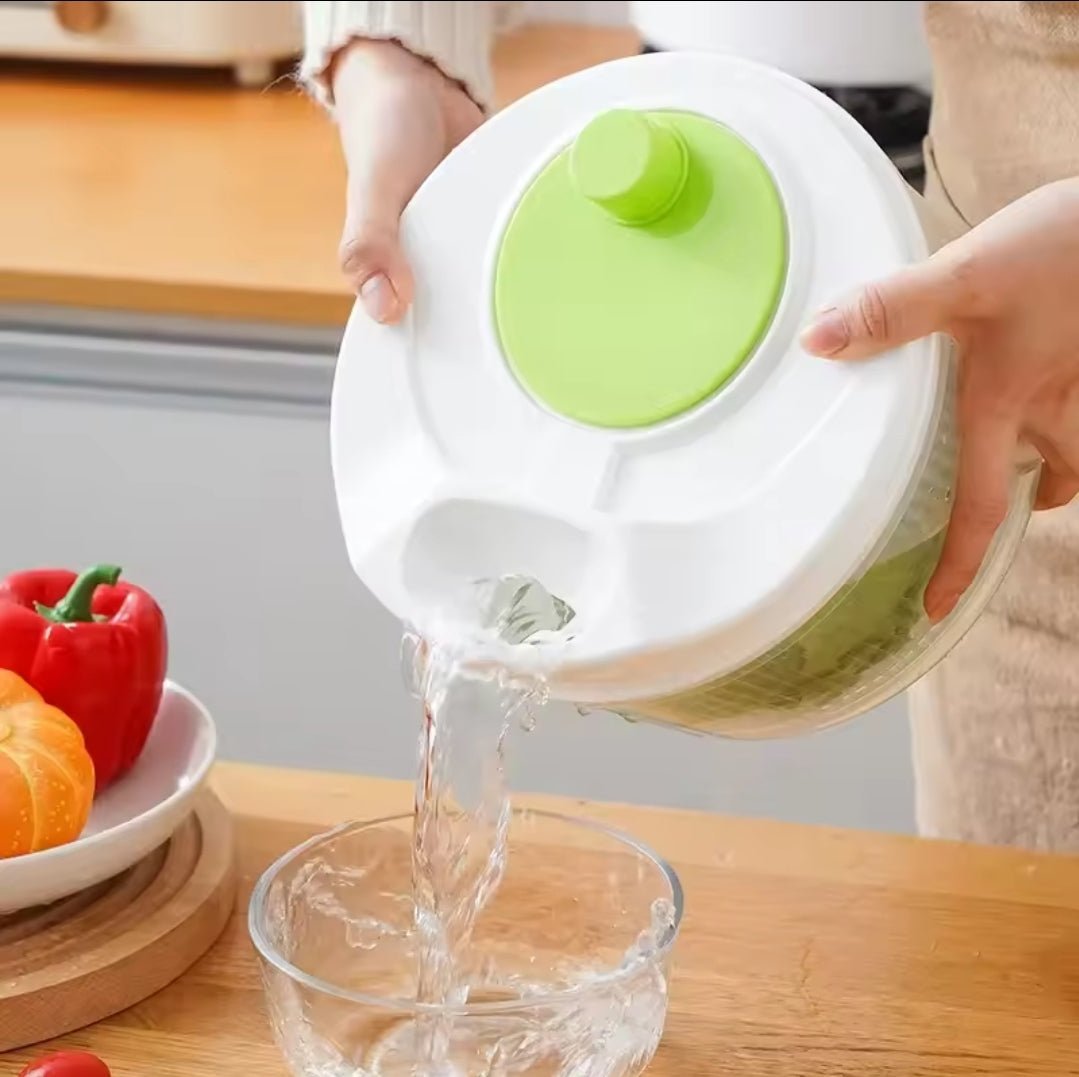 New Large 3Ltr Manual Salad Spinner | - Elegant Households KE