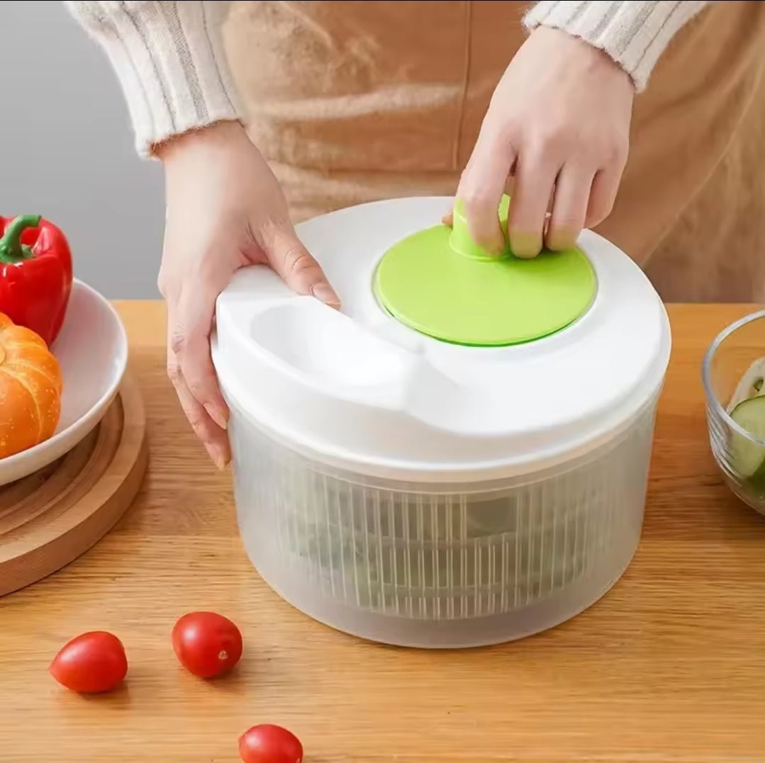 New Large 3Ltr Manual Salad Spinner | - Elegant Households KE