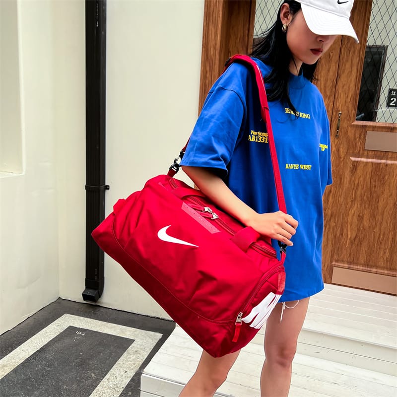 Nike Waterproof Sports & Travel Bag – Large Capacity Unisex Gym Duffle with Shoe Compartment | - Elegant Households KE