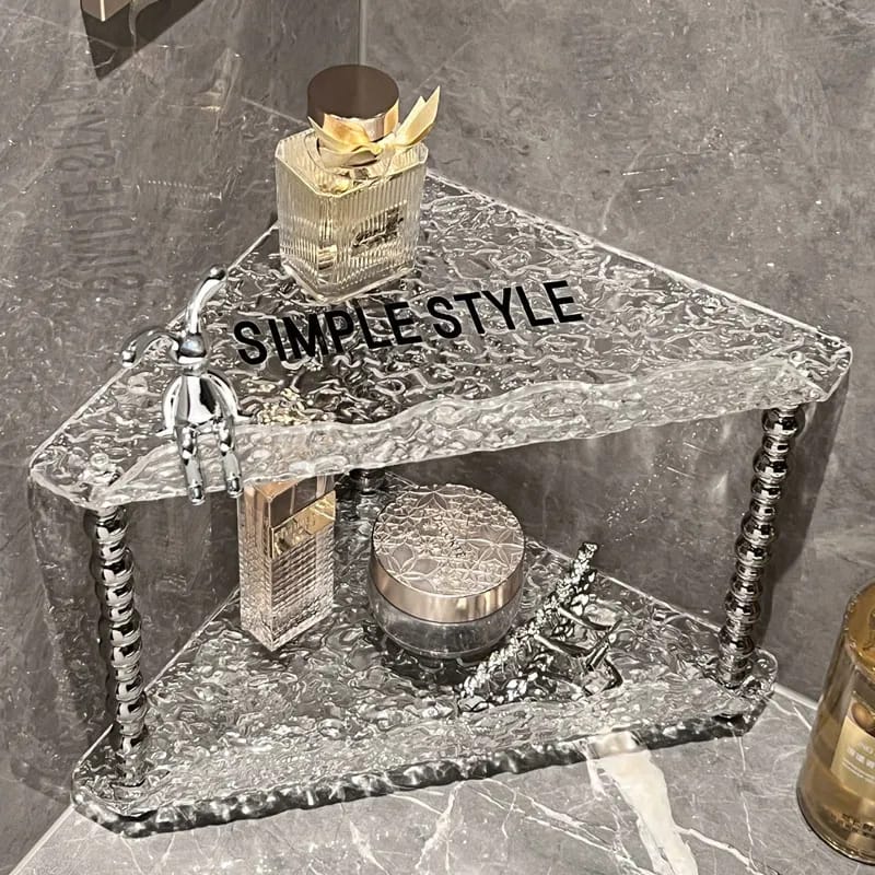 Non Punching Triangular Storage Rack | - Elegant Households KE