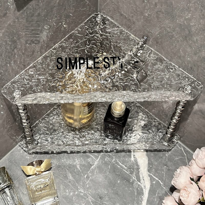 Non Punching Triangular Storage Rack | - Elegant Households KE