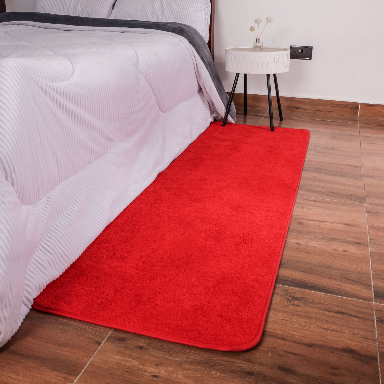 Non Slip Absorbent bedside mat Soft luxurious | - Elegant Households KE