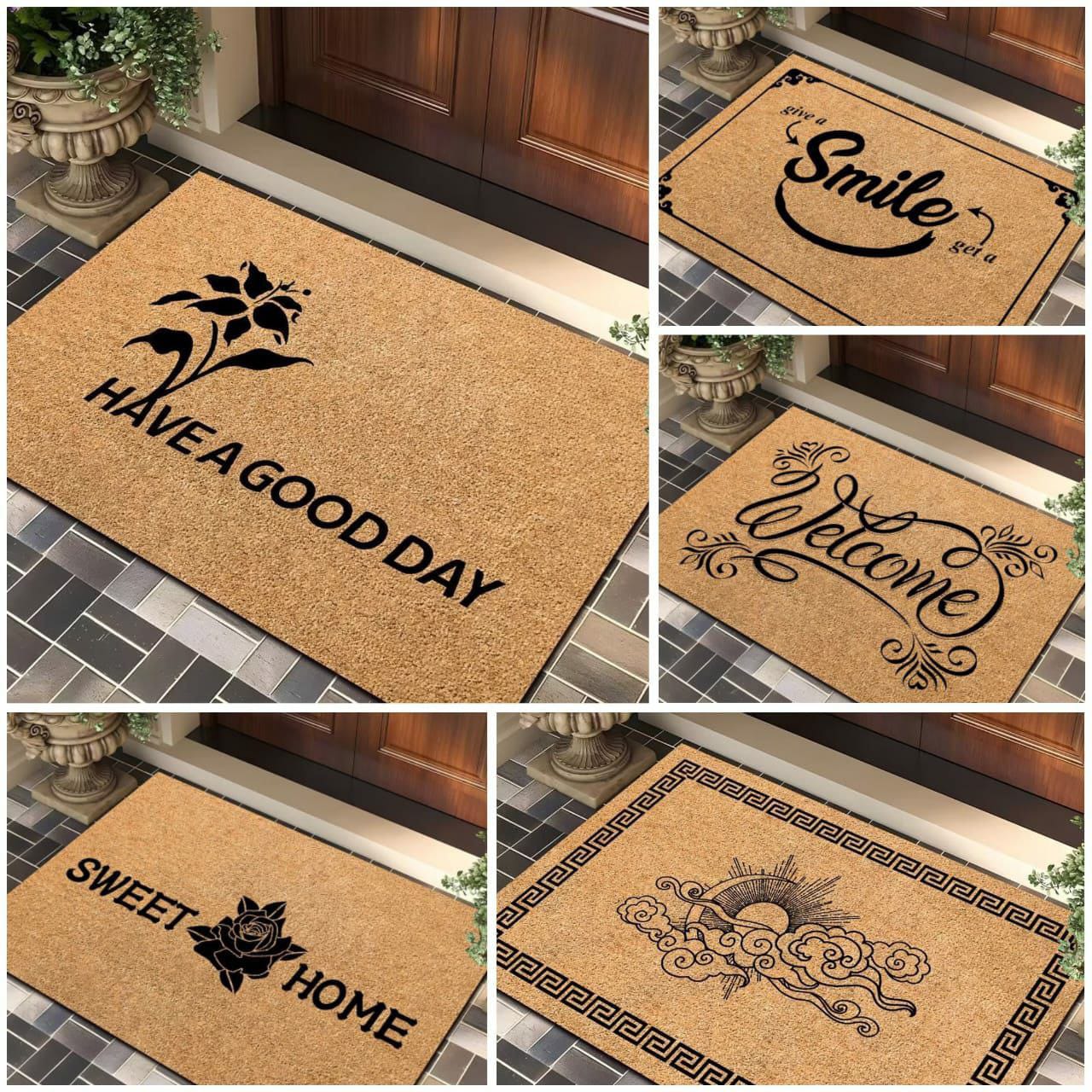 Non - Slip Rubber Bottom Door Entrance Mat | - Elegant Households KE