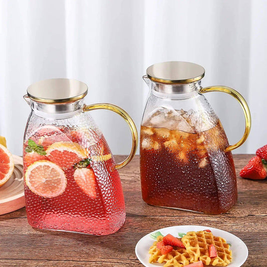 Nordiac luxury borosilicate pot/kettle with stainless steel lid | - Elegant Households KE
