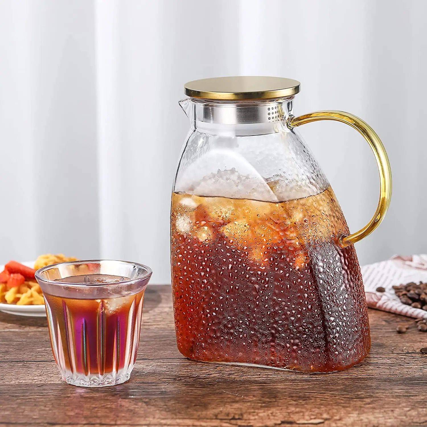 Nordiac luxury borosilicate pot/kettle with stainless steel lid | - Elegant Households KE