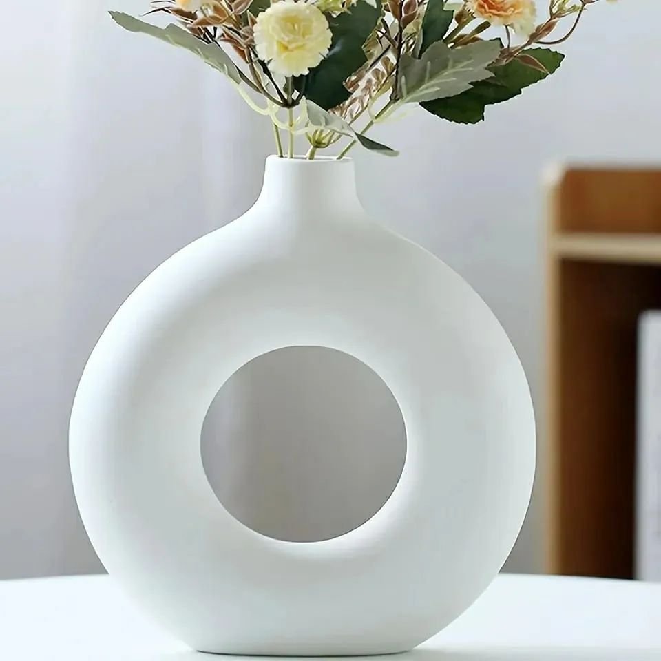 Nordic Doughnut Vase | - Elegant Households KE