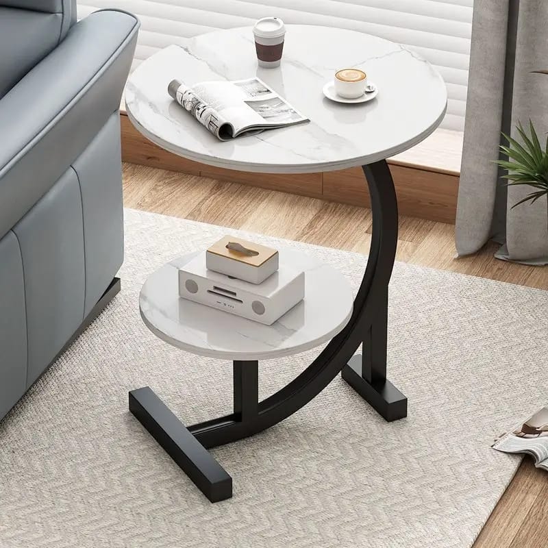 Nordic luxury double layer side table | - Elegant Households KE