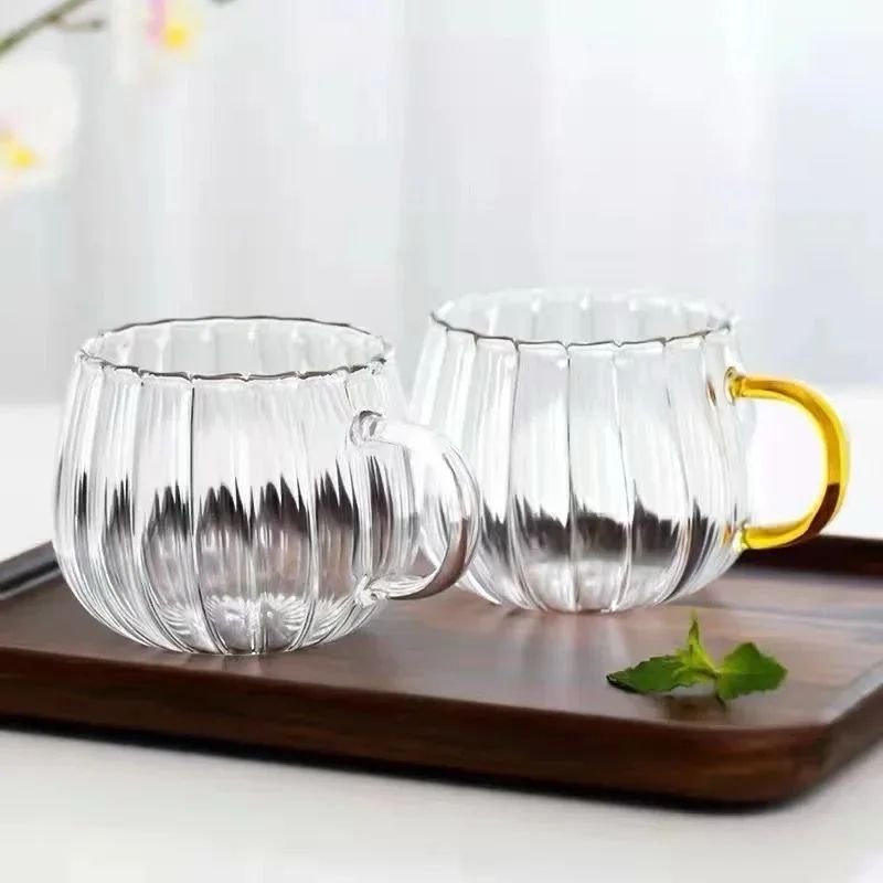 Nordic Ripple Glass Mug Cup 360ml | - Elegant Households KE