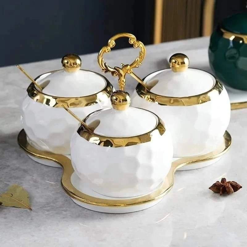 Nordic Round Sugar/Spice Holder | - Elegant Households KE