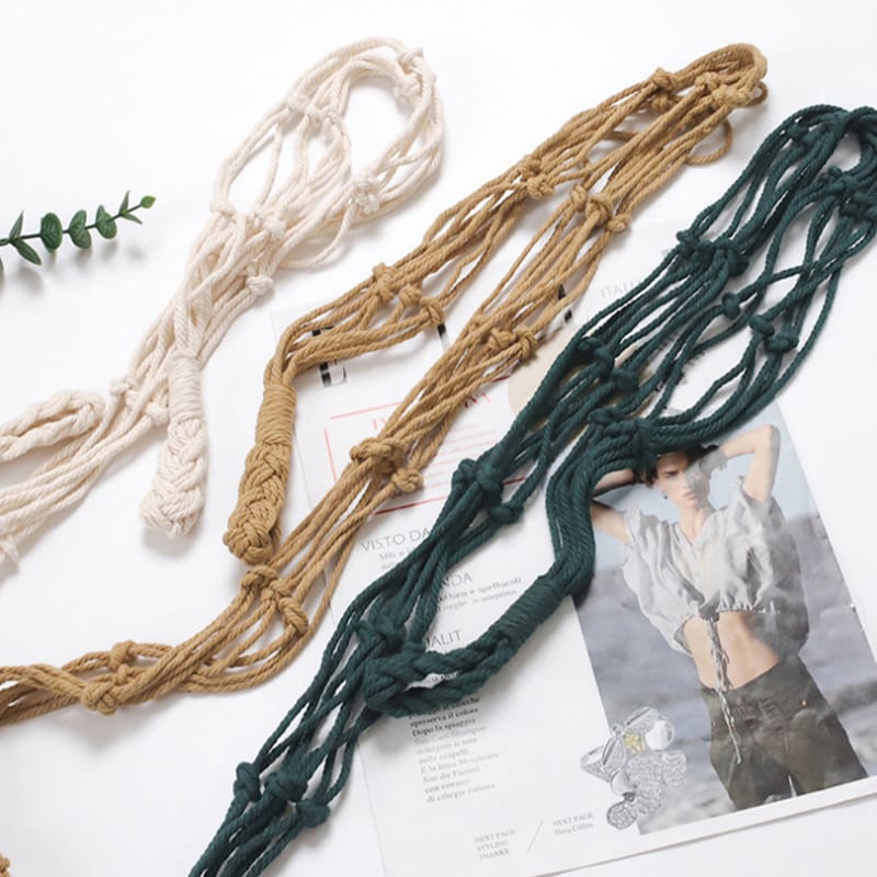 Nordic Style Hanging Cotton Rope Roll Paper Holder | - Elegant Households KE