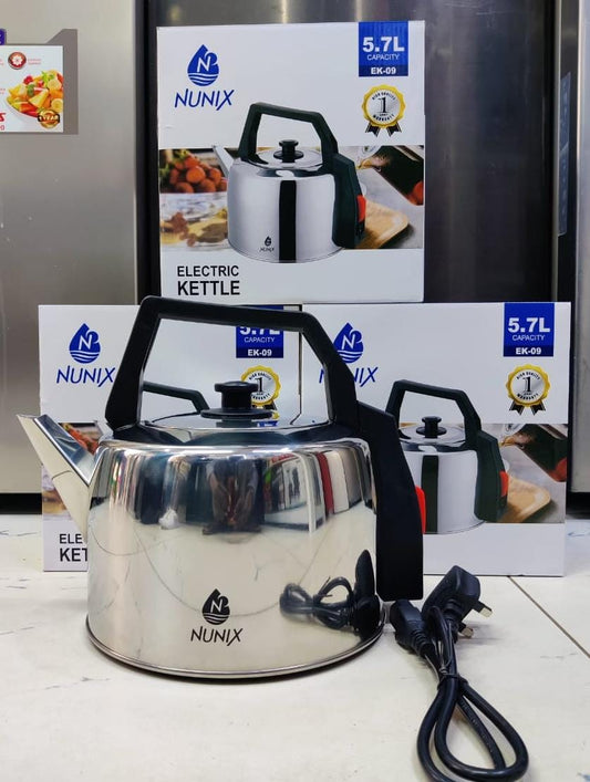 Nunix electric kettel Capacity 5:7 ltrs | - Elegant Households KE