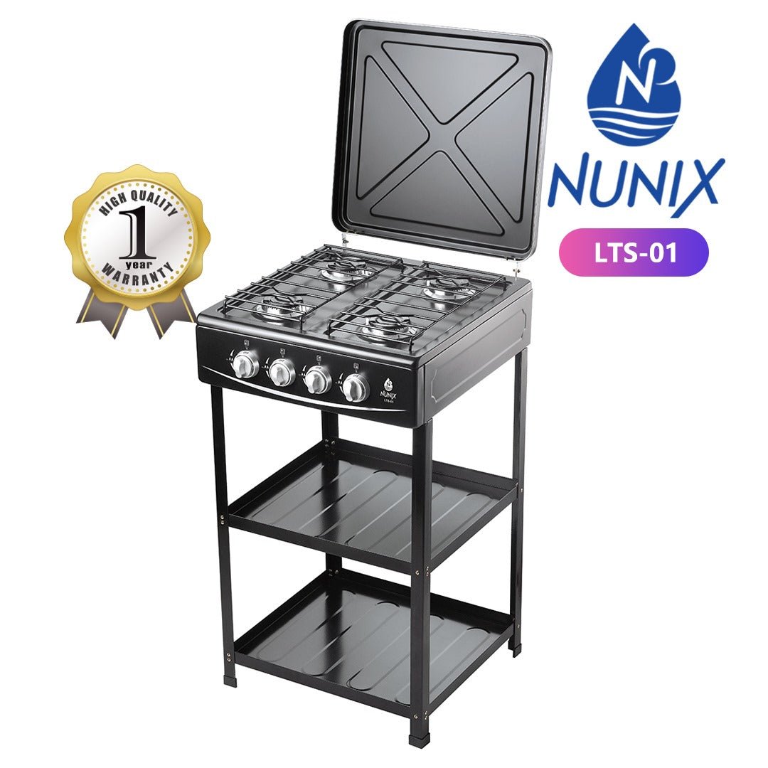 Nunix full gas standing cooker with shelf | - Elegant Households KE