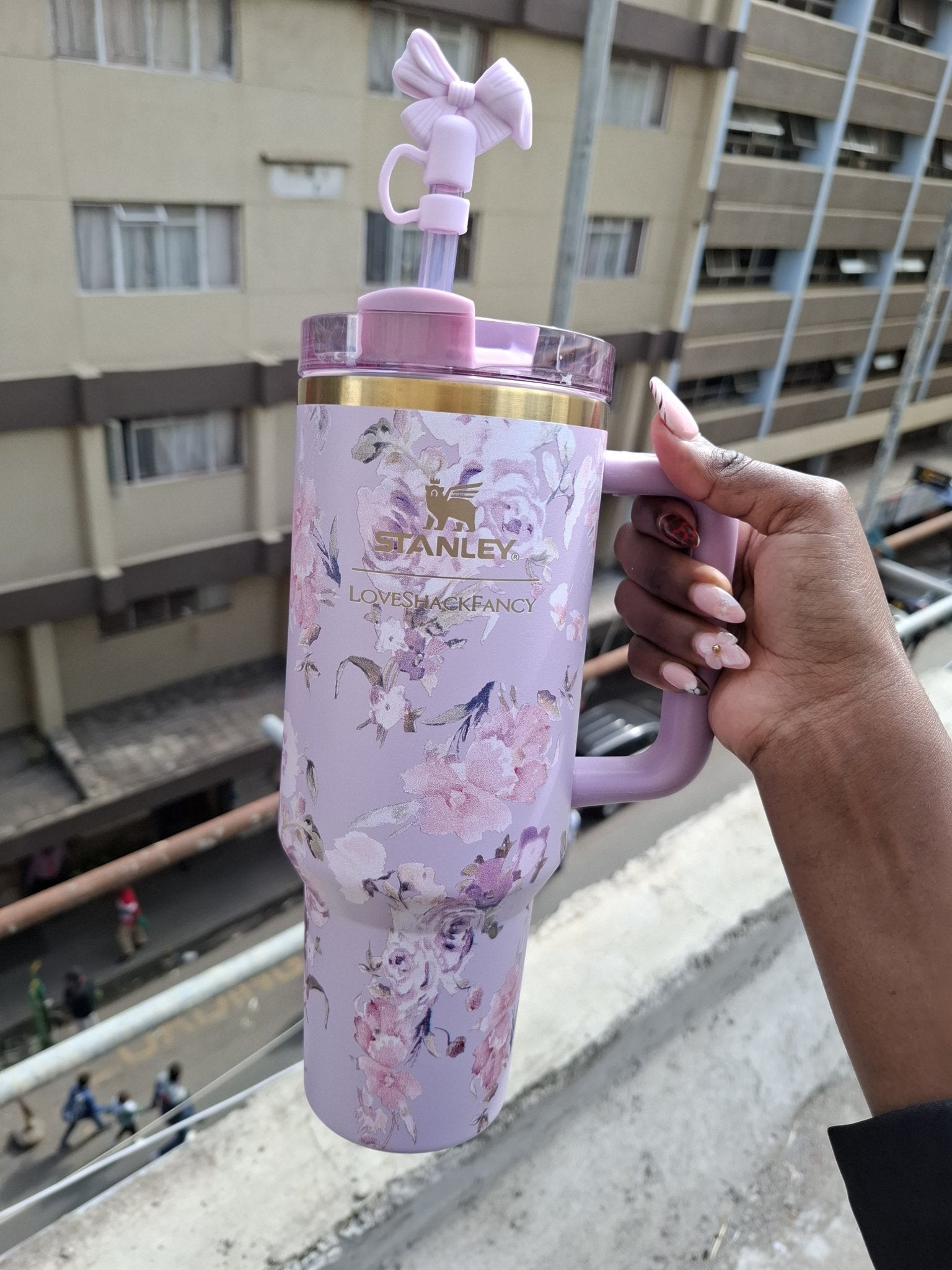 Original Love Shark Floral Stanley Mug | - Elegant Households KE