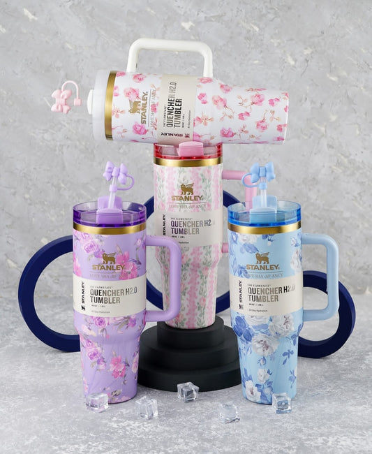 Original Love Shark Floral Stanley Mug | - Elegant Households KE