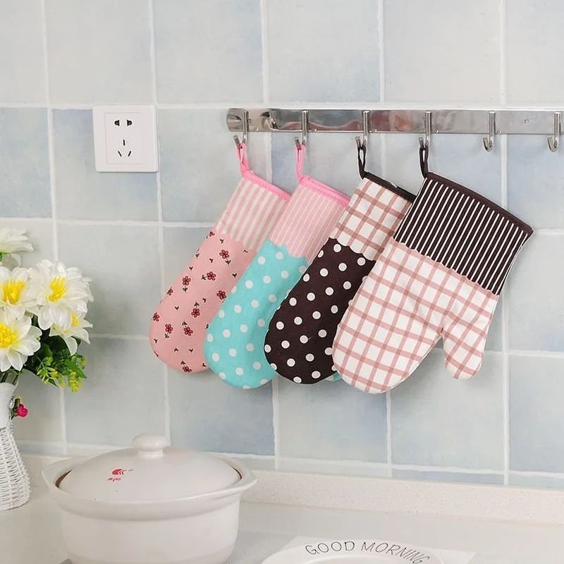 Oven Gloves – Heat Resistant Cotton Kitchen Gloves