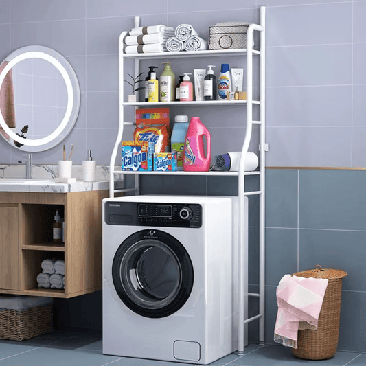 Over - the - Washing Machine Storage Rack & Organizer Shelf | - Elegant Households KE