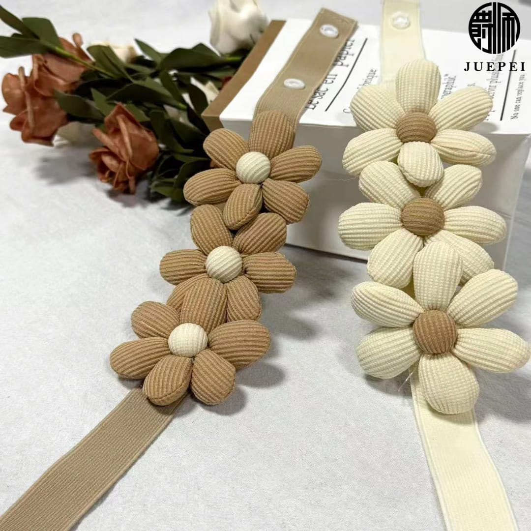 Pair Flower Curtain Tiebacks – Handwoven Decorative Drape Holders | - Elegant Households KE