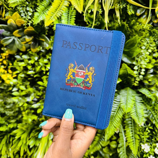 Passport Holder,Passport Cover Imitation Leather Passport Cover with RFID Blocker | - Elegant Households KE