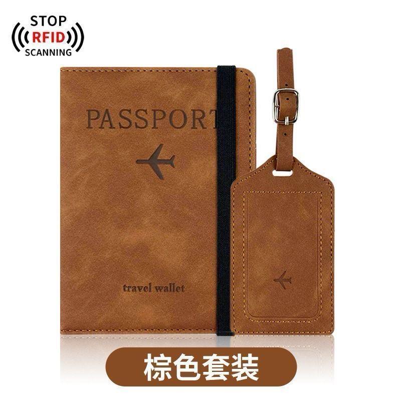 Passport Holder,Passport Cover with RFID Blocker Plus Suitcase Tag | - Elegant Households KE