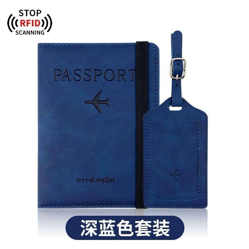 Passport Holder,Passport Cover with RFID Blocker Plus Suitcase Tag | - Elegant Households KE