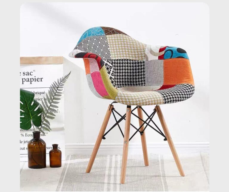 Patchwork Bucket Eames Chair | - Elegant Households KE