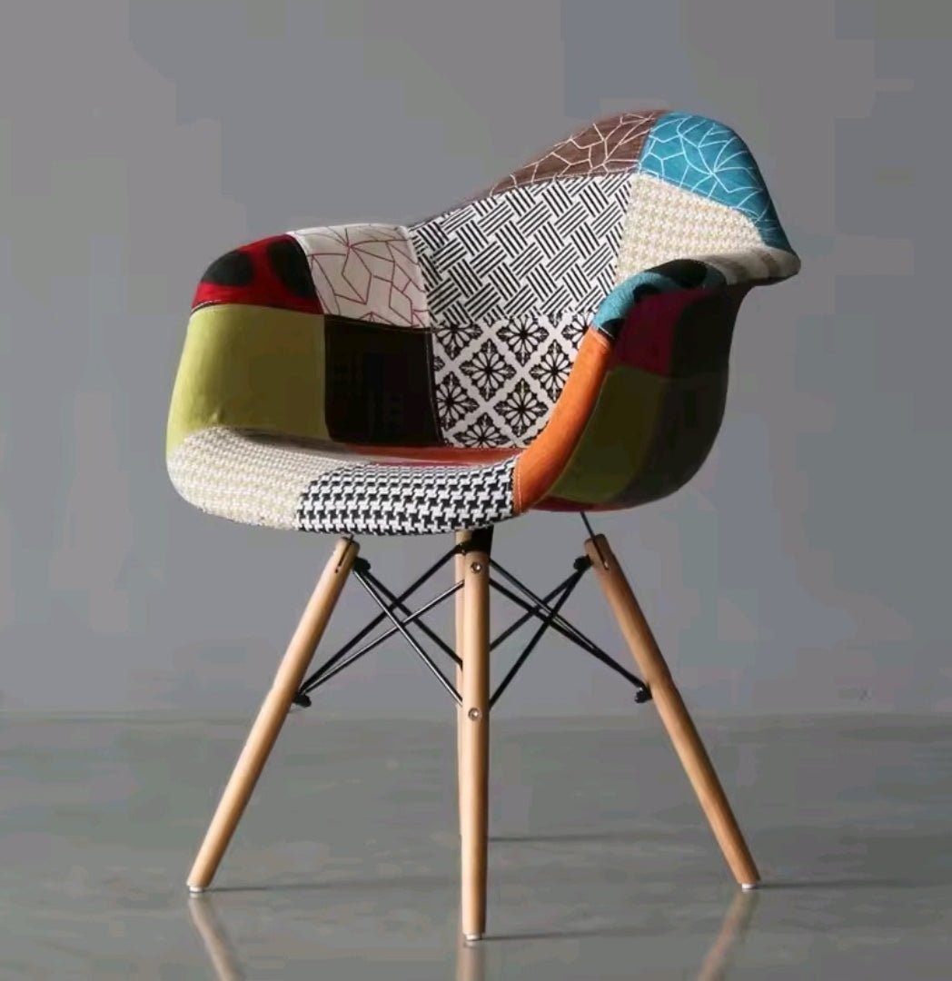 Patchwork Bucket Eames Chair | - Elegant Households KE