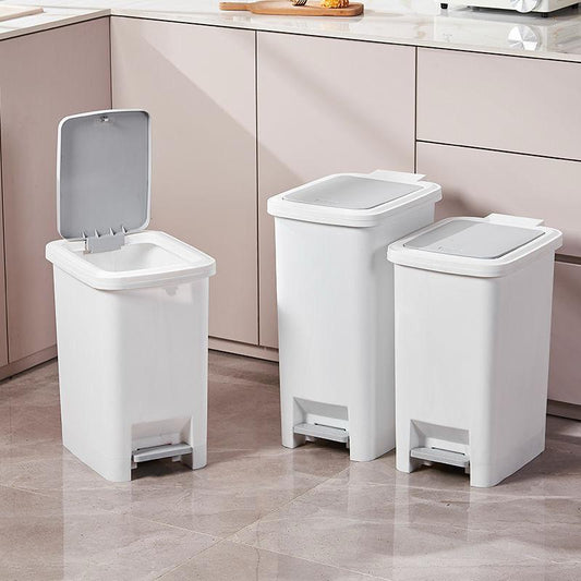 Pedal Dustbin with dual opening by foot press or hand press | - Elegant Households KE