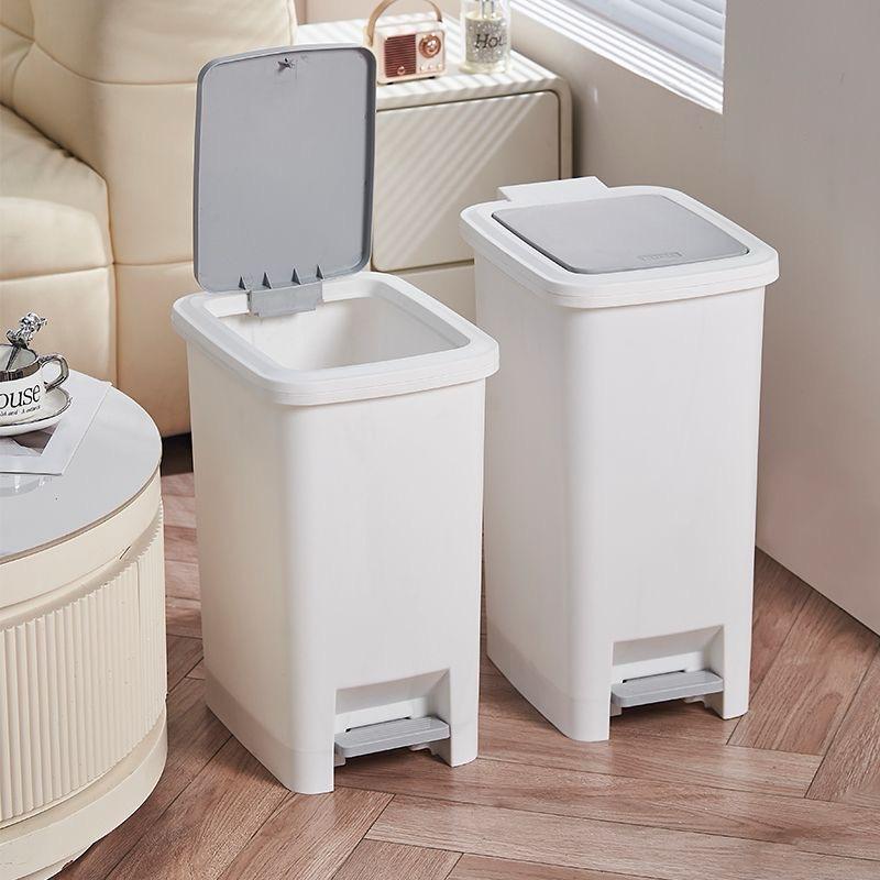 Pedal Dustbin with dual opening by foot press or hand press | - Elegant Households KE