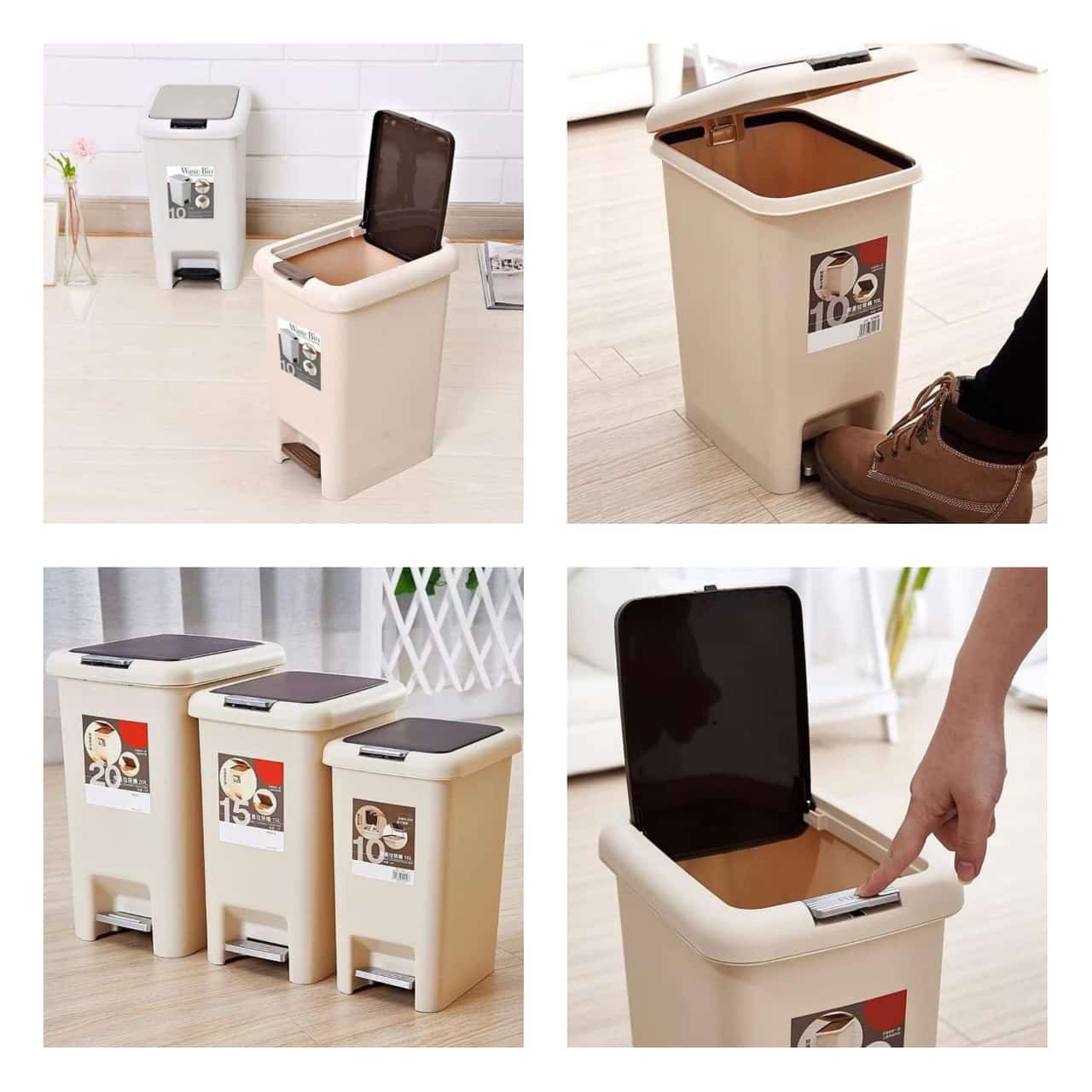 Pedal/ Push Dustbin | - Elegant Households KE