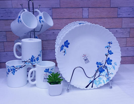 Piece Mimosa Mug Set – Durable & Stylish Drinkware For the plate set: 6 Piece Mimosa Dinner Plates – Elegant & Long - Lasting Tableware | - Elegant Households KE