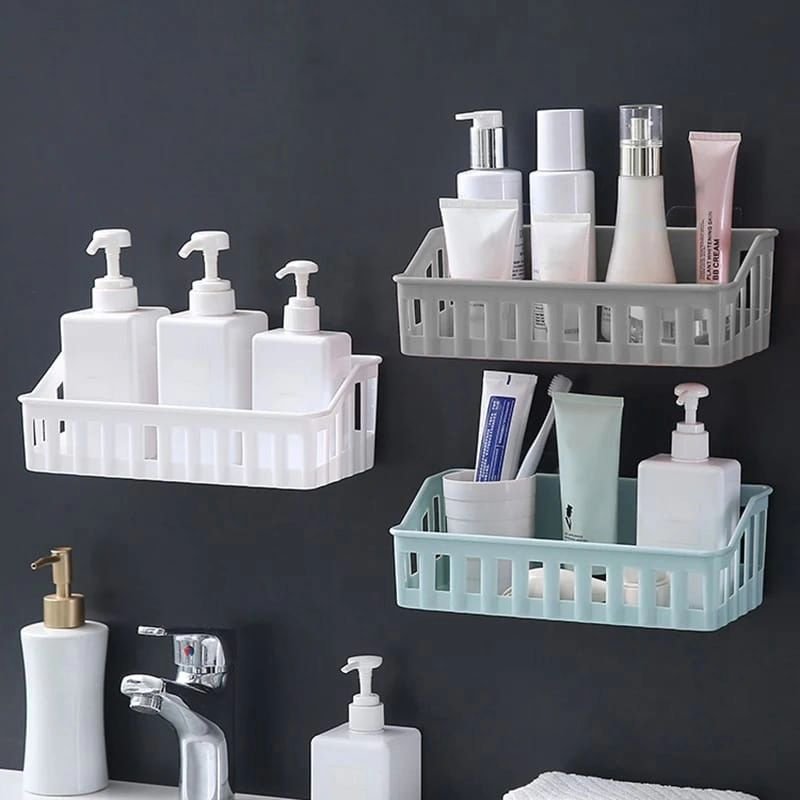 Plastic Wall - mounted Bathroom Organizer | - Elegant Households KE