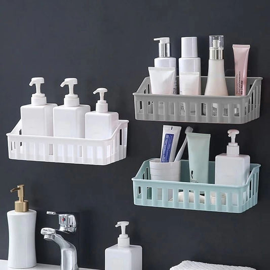 Plastic Wall - mounted Bathroom Organizer | - Elegant Households KE
