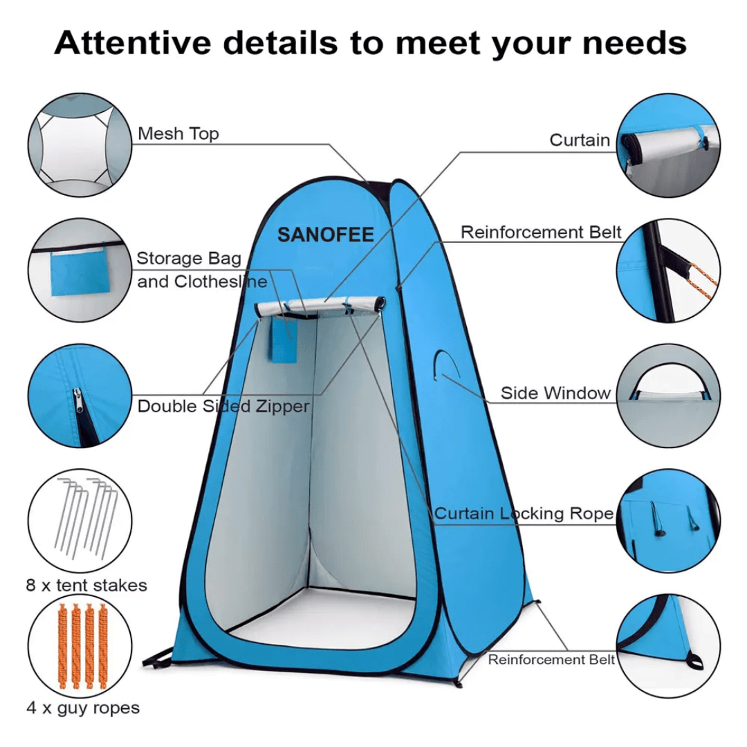 Pop up tent Camping shower,dressing,toilet | - Elegant Households KE