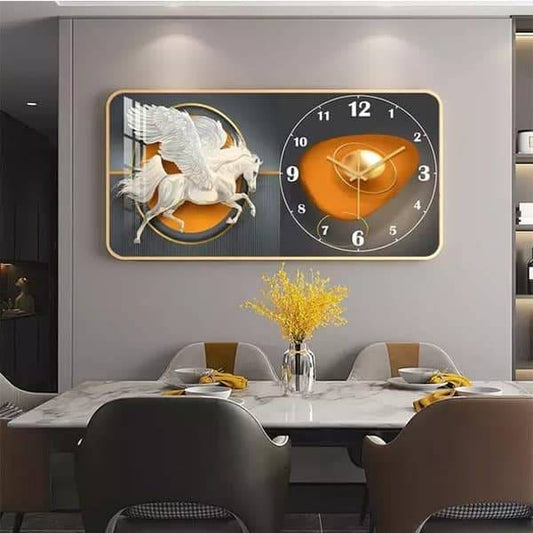 Porcelain Decorative Wall Clock – Luxury Modern Wall Art Timepiece | - Elegant Households KE