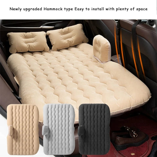 Portable inflatable car back seat bed / Car Matress PLUS PUMP | - Elegant Households KE