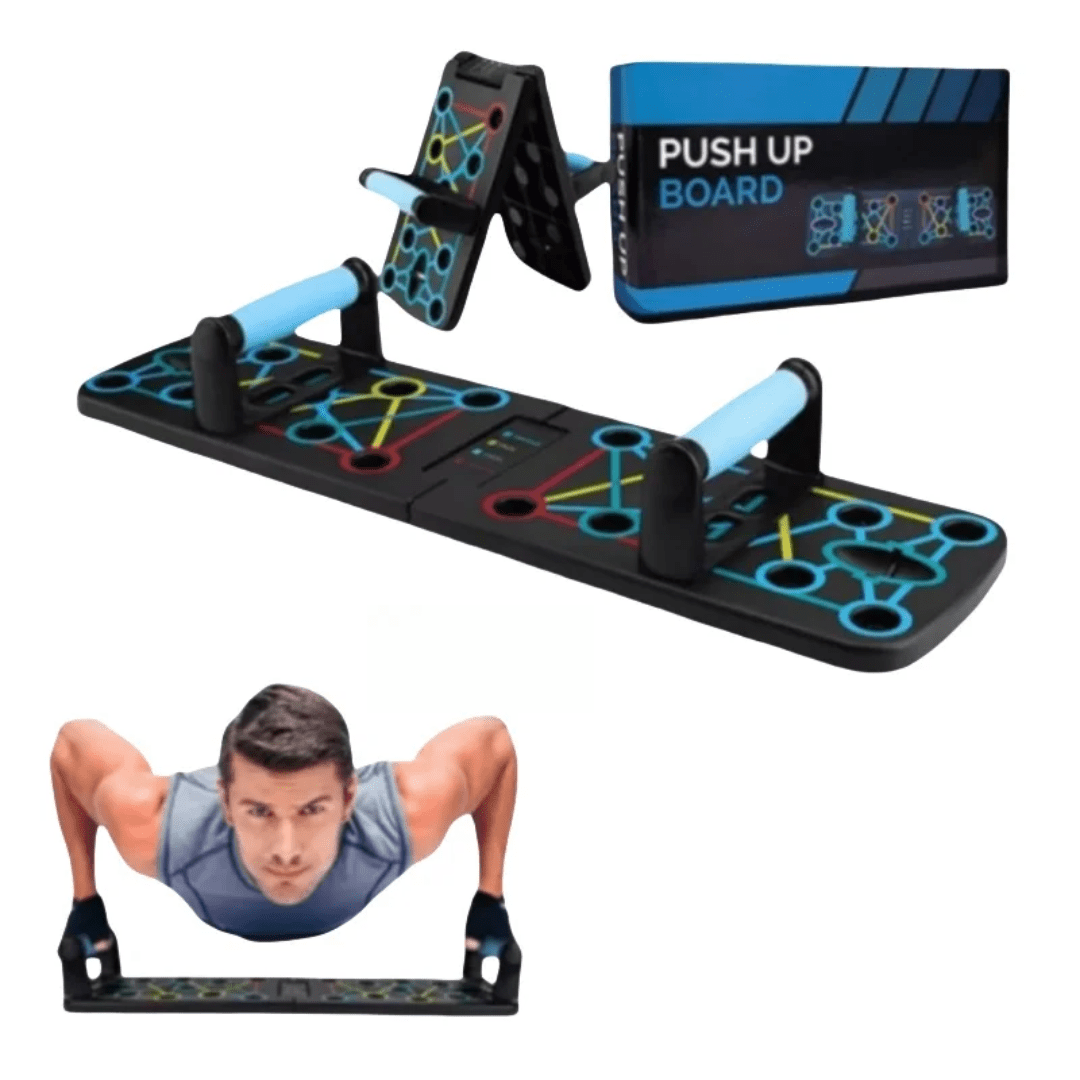Portable Push Up Board 14 in 1 Home Workout Trainer | - Elegant Households KE