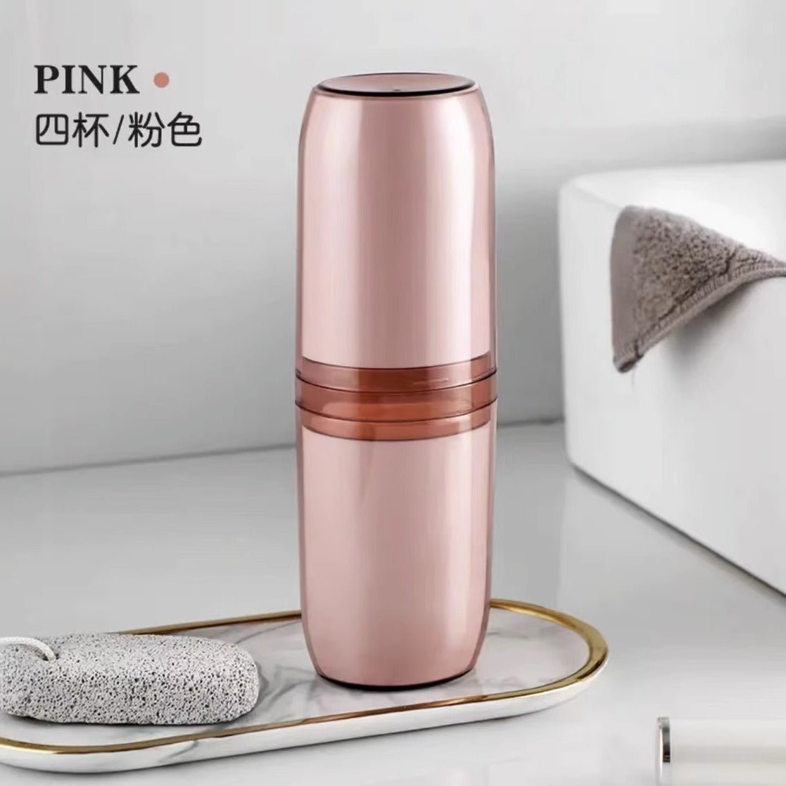 Portable transparent travel toothbrush toothpaste container | - Elegant Households KE