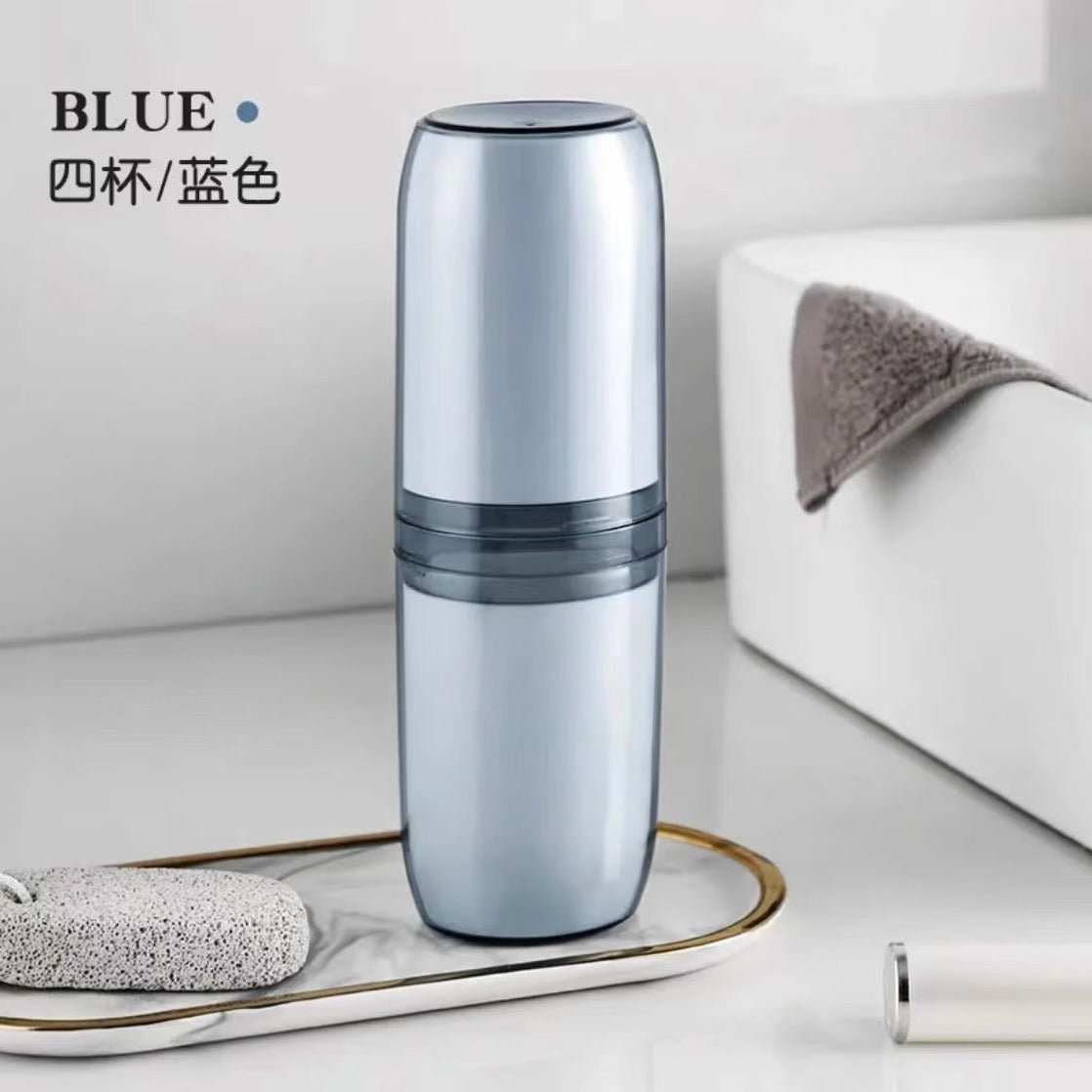 Portable transparent travel toothbrush toothpaste container | - Elegant Households KE