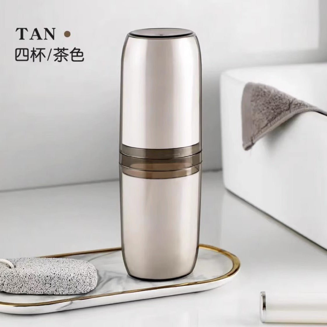 Portable transparent travel toothbrush toothpaste container | - Elegant Households KE