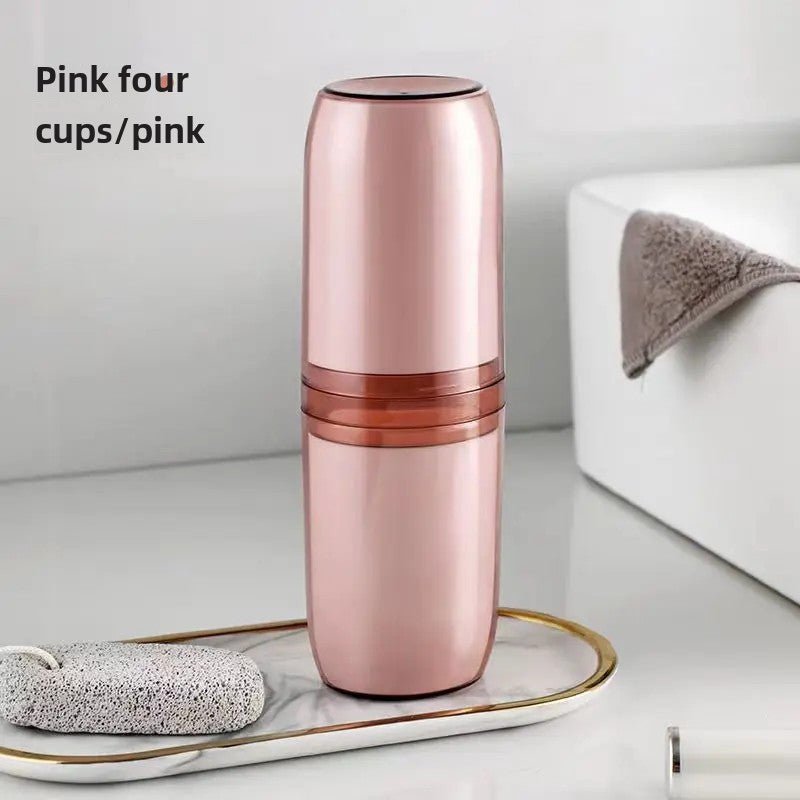 Portable transparent travel toothbrush toothpaste container | - Elegant Households KE