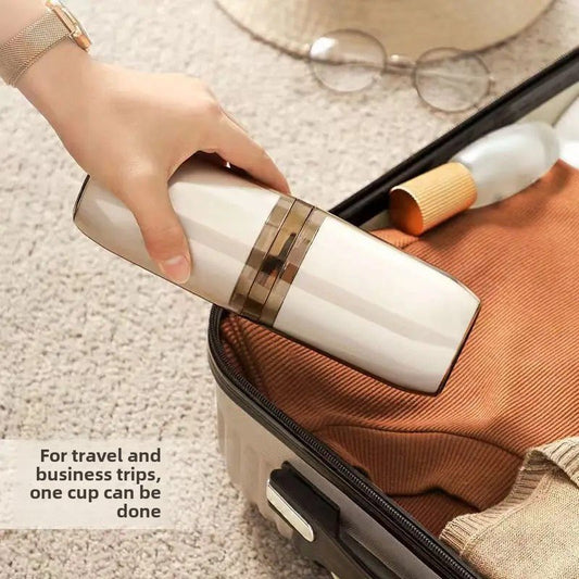 Portable transparent travel toothbrush toothpaste container | - Elegant Households KE