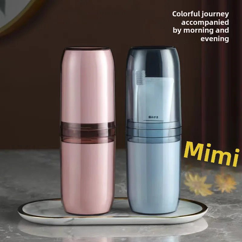 Portable transparent travel toothbrush toothpaste container | - Elegant Households KE