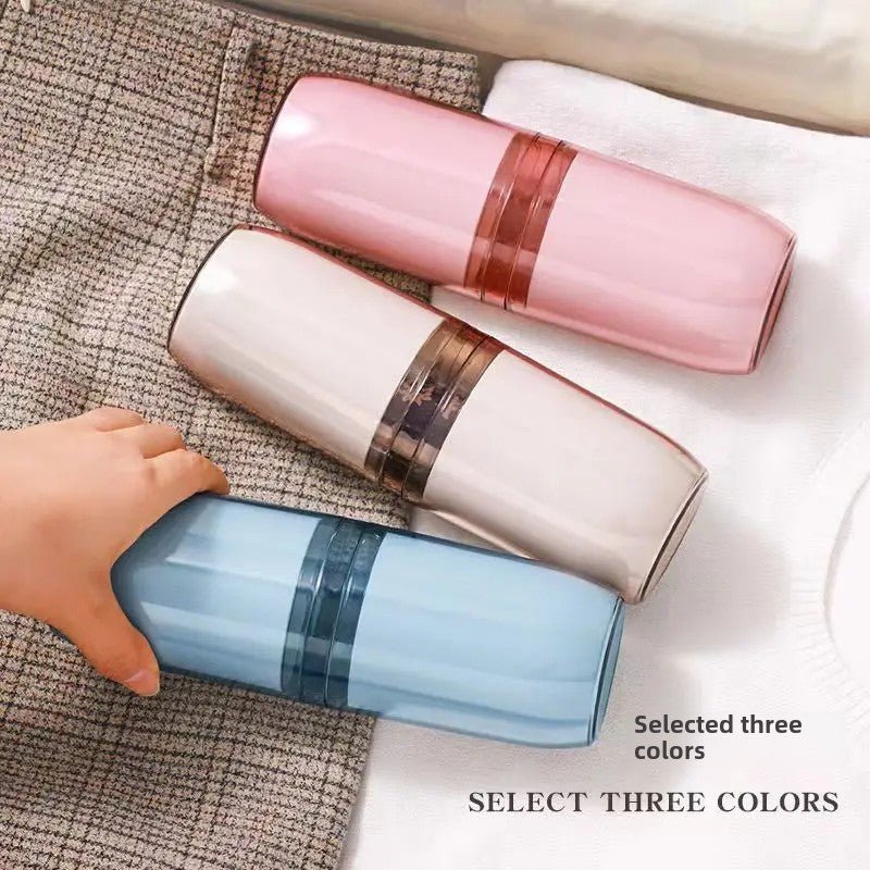 Portable transparent travel toothbrush toothpaste container | - Elegant Households KE