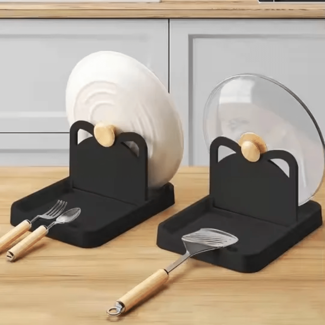 Pot lid rack/Spoon holder | - Elegant Households KE