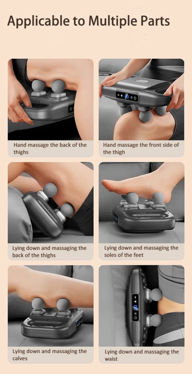 Powerful four heads deep tissue massager | - Elegant Households KE