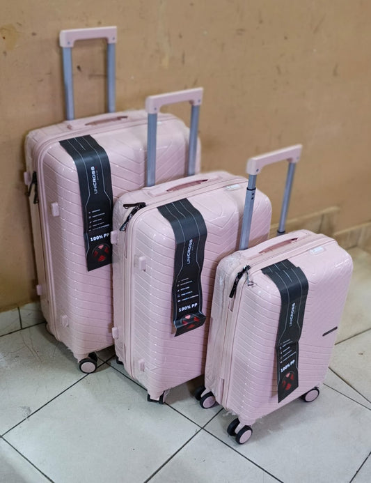 Premium 3 in 1 Unbreakable PP Suitcase Set | - Elegant Households KE
